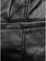 Krátka kožená bunda J Style Black (11Z8110) Krátka kožená bunda J Style Black (11Z8110)