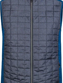 Daiber JN 740 Pánska pletená hybridná vesta 02.0740 royal melange/anthracite melange