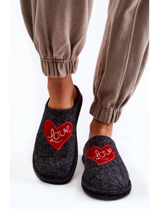 Domowe Papcie Big Star KK276019 Czarno-Czerwone