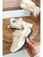 Dětské sportovní boty s přezkou béžové Perrin