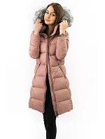 Dámska zimná prešívaná bunda Old Pink (7701)