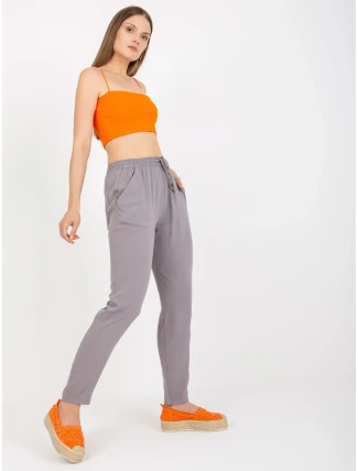 Nohavice D73761M61869L šedé