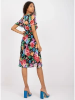 Šaty DHJ SK 13162.92 čierna a červená