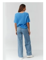 Sveter s krátkym rukávom model 224083 Makadamia