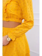 Horčicové boho šaty