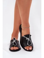 Kožené ploché sandále Zazoo 2898 black