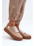 Dámska športová obuv NN276002 / 197885 Beige - Big Star