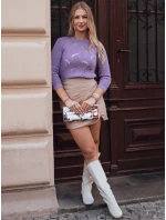 Dámsky sveter DIDI lilac FashionStreet MY1593 Dámsky sveter DIDI lilac FashionStreet MY1593