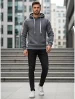 Pánska sivá mikina FashionStreet BX5945 Pánska sivá mikina FashionStreet BX5945