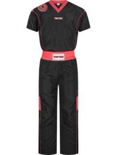 TOP TEN "Star Edition" pointfighting oblek čierny a červený (WAKO APPROVED new)