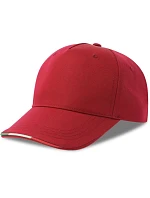 Atlantis Headwear Recy Five Italia 5-panelová čiapka 33.0281 červená Atlantis Headwear Recy Five Italia 5-panelová čiapka 33.0281 červená