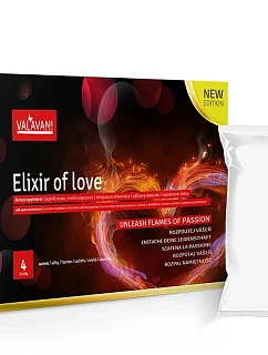 Rozpustné afrodiziakum pre mužov a ženy Elixir Of Love 4 vrecúška (po 5,28 mg) – Valavani