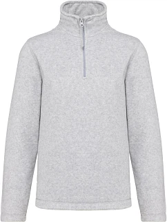 Kariban K 912 Mikina z mikrofleecu so zipsom na 1/4 dĺžky „Enzo“ 20.K912 ash heather