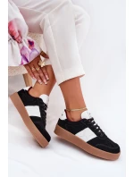 Zamszowe Sneakersy Damskie Daniel Lopez Just Dare SS2D4021 Czarne