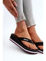 Dámske žabky na klinoch Big Star - čierne