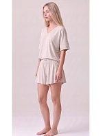Pyžamo Luna 1313 S–XL s dlhými rukávmi, béžové Pyžamo Luna 1313 S–XL s dlhými rukávmi, béžové