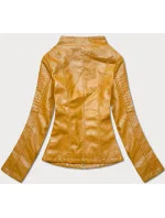 Žltá bunda ramoneska so stojačikom (B14-7)