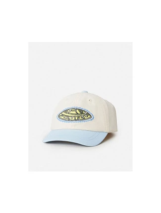 Čiapka s kšiltom RIP CURL Raw Energy Art Adj Cap, tyrkysová