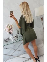 Oversize khaki netopierie šaty Oversize khaki netopierie šaty