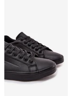 Męskie Trampki Eko Skórzane Big Star OO174019 Czarne