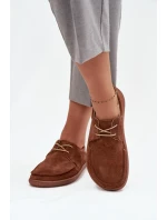 Dámske poltopánky 327 Brown - Krok vo veľkom štýle