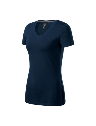 Malfini Action Tričko s výstrihom do V W MLI-70102 navy blue