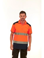 Yoko HVJ 220 Hi-Vis Piqué Polo 79.J220, vysoká viditeľnosť, žltá/námornícka modrá Yoko HVJ 220 Hi-Vis Piqué Polo 79.J220, vysoká viditeľnosť, žltá/námornícka modrá