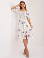 Šaty LK SK 508964 3.95 biela a modrá