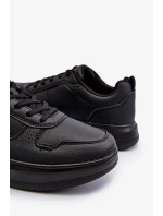 Ľahké pánske tenisky na platforme z ekokože, čierne Uziran Ľahké pánske tenisky na platforme z ekokože, čierne Uziran