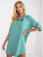 Dámske šaty voľného strihu DHJ SK V2209 Mint - FPrice Dámske šaty voľného strihu DHJ SK V2209 Mint - FPrice