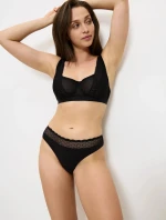 Dámske tangá Feel of Modal String - BLACK - black 0004 - TRIUMPH