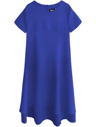 Trapézové šaty v Chrpová farbe (436ART)