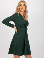 Bejrútske zelené šaty s opaskom