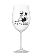 NERUŠŠŠ - čirá sklenice na víno 350 ml