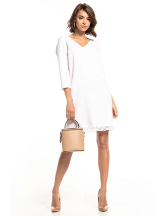 Dámske šaty T324/1 Biela - Tessita