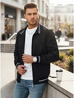 Pánska prechodná bunda čierna FashionStreet TX4675