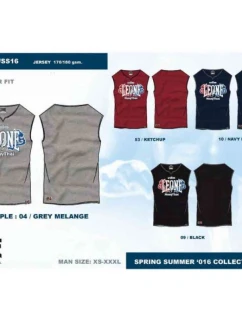 LEONE pánske tielko LSM979/S16 čierne "L"