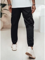 Pánske nákladné nohavice čierne FashionStreet UX4462