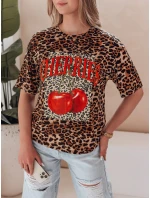 Dámske tričko nadrozmernej veľkosti v béžovej farbe ZESTSTYLE FashionStreet RY2841 Dámske tričko nadrozmernej veľkosti v béžovej farbe ZESTSTYLE FashionStreet RY2841