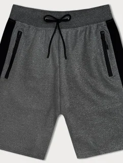 Tmavosivé pánske športové kraťasy (8K281-5)