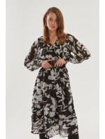 Monnari Šaty Šaty zo vzdušnej kvetinovej tkaniny Viacfarebné
