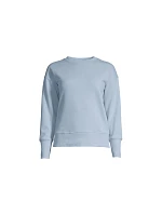CASALL Froté mikina s prírodným farbením na krku Blue CASALL Froté mikina s prírodným farbením na krku Blue