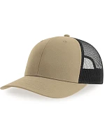 Atlantis Headwear Bryce 6-panelová truckerová čiapka 33.0102 khaki/čierna Atlantis Headwear Bryce 6-panelová truckerová čiapka 33.0102 khaki/čierna