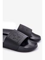 Piankowe Klapki Damskie Big Star OO274040 Czarne