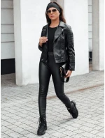 Dámska kožená krátka bunda ramonseka black FashionStreet TY4634
