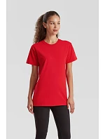 Tričko Fruit of the Loom Pure Cotton T z hrubej bio bavlny 16.1362 tmavá slivka