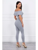 Sada s volánikom šedá