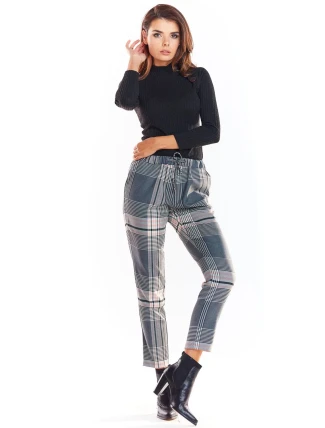 Dámske nohavice A336 Sivá mix - Awama Dámske nohavice A336 Sivá mix - Awama
