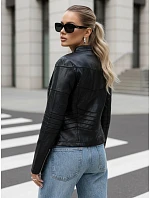 Dámska kožená bunda TY5455 black - FashionStreet
