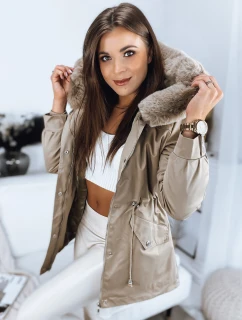 Dámska bunda MEGI beige FashionStreet TY3304
